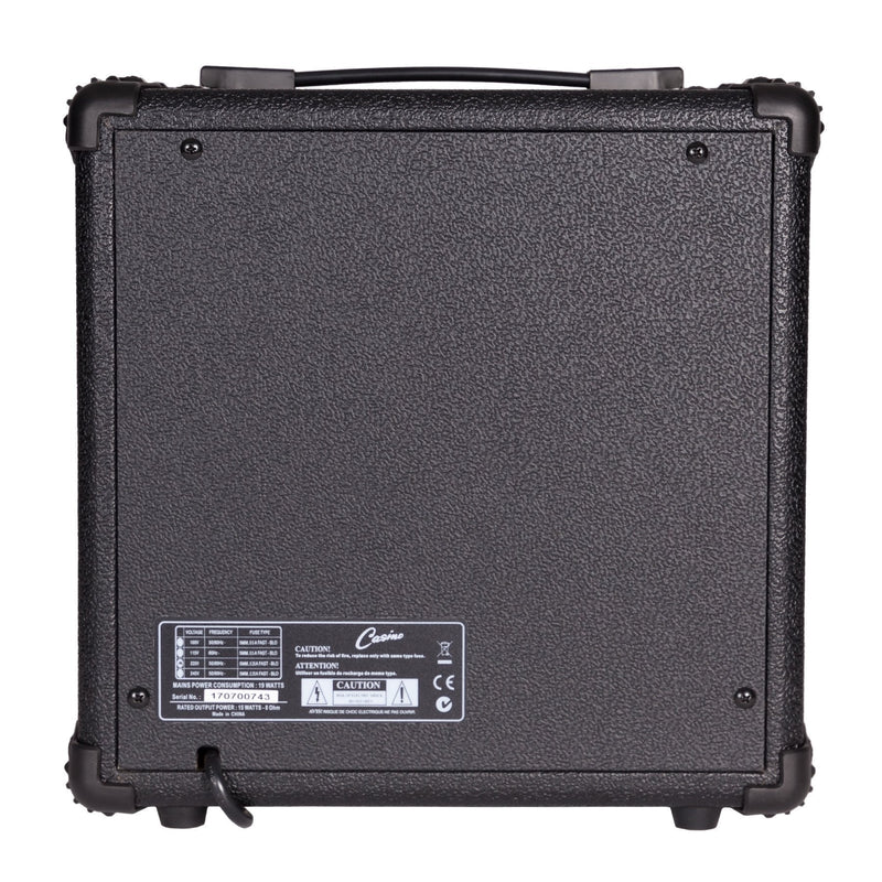 -Casino '24 Series' Mahogany Tune-Style Electric Bass Guitar and 15 Watt Amplifier Pack (Natural Gloss)-Living Music