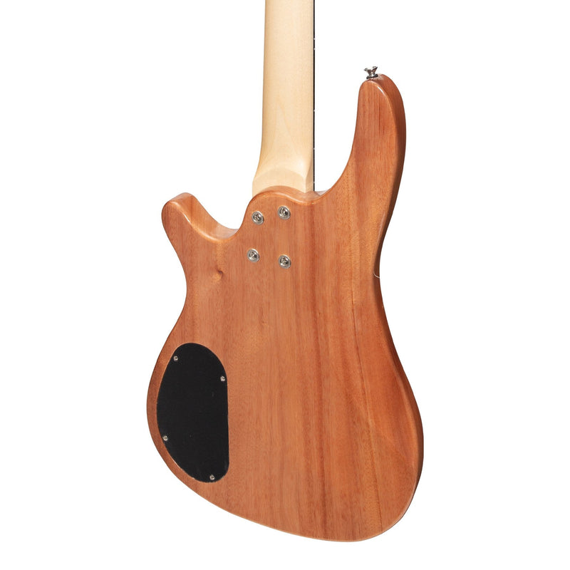 -Casino '24 Series' Mahogany Tune-Style Electric Bass Guitar and 15 Watt Amplifier Pack (Natural Gloss)-Living Music