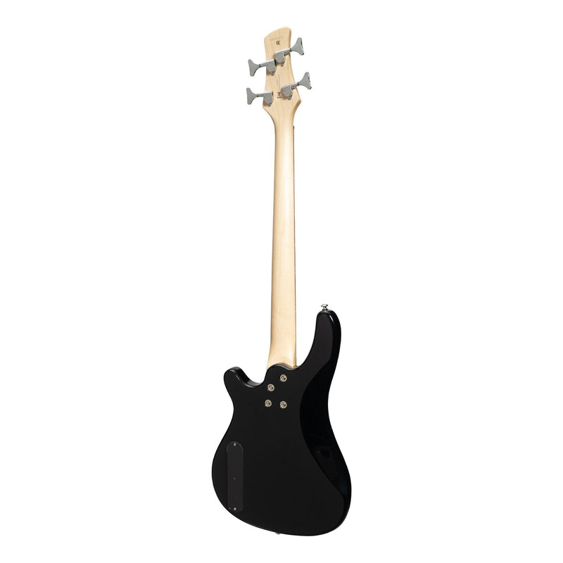 -Casino '24 Series' Short Scale Tune-Style Electric Bass Guitar Set (Black)-Living Music