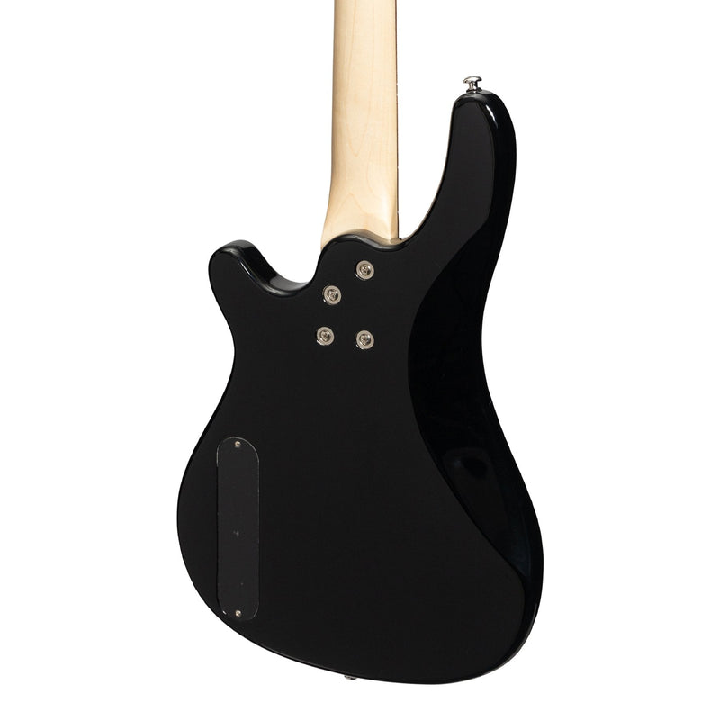 -Casino '24 Series' Short Scale Tune-Style Electric Bass Guitar Set (Black)-Living Music