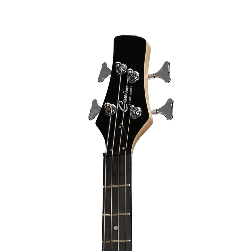 -Casino '24 Series' Short Scale Tune-Style Electric Bass Guitar and 15 Watt Amplifier Pack (Transparent Blue)-Living Music