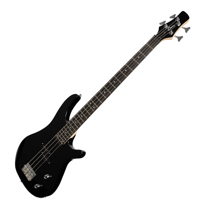 -Casino '24 Series' Tune-Style Electric Bass Guitar and 15 Watt Amplifier Pack (Black)-Living Music