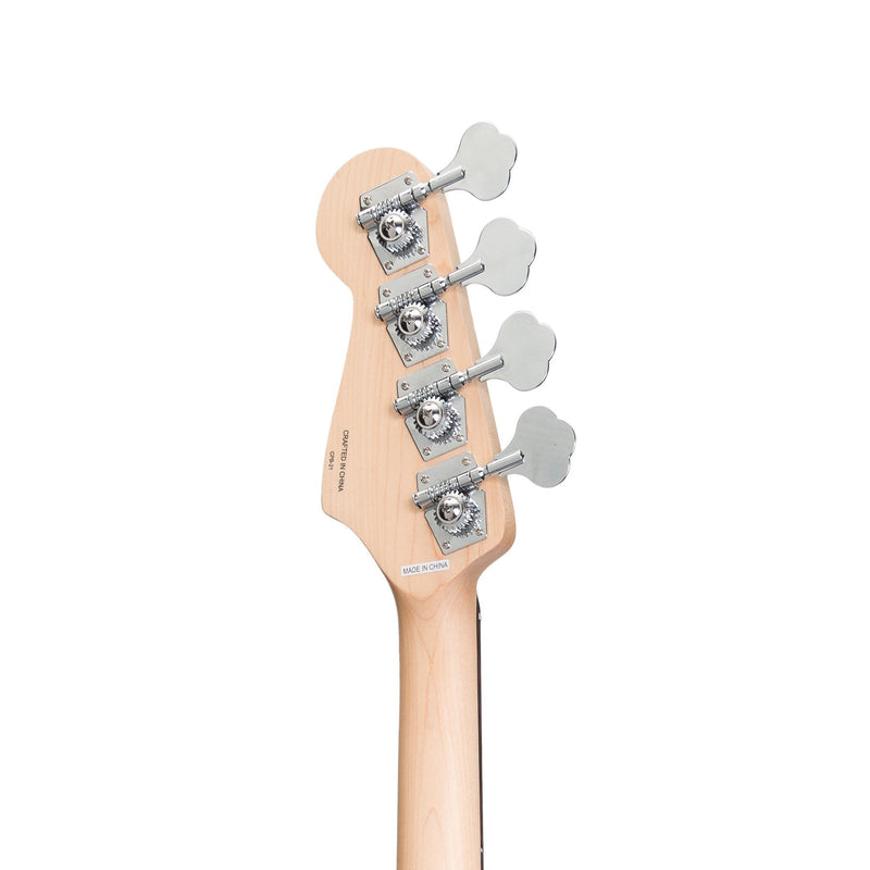 -Casino P-Style Electric Bass Guitar (Black)-Living Music