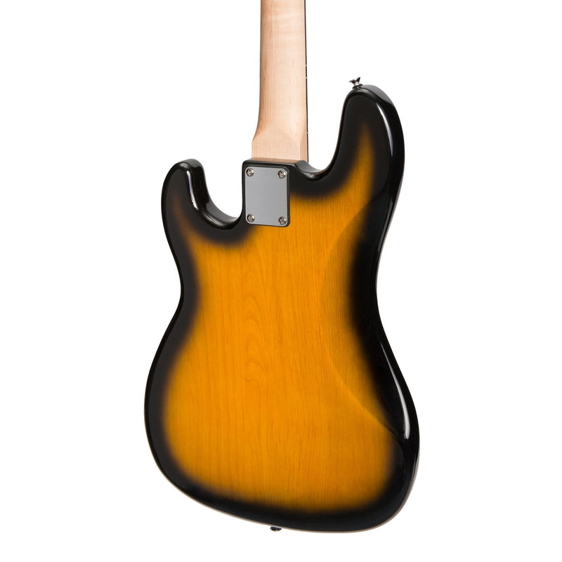 -Casino P-Style Electric Bass Guitar and 15 Watt Amplifier Pack (Tobacco Burst)-Living Music