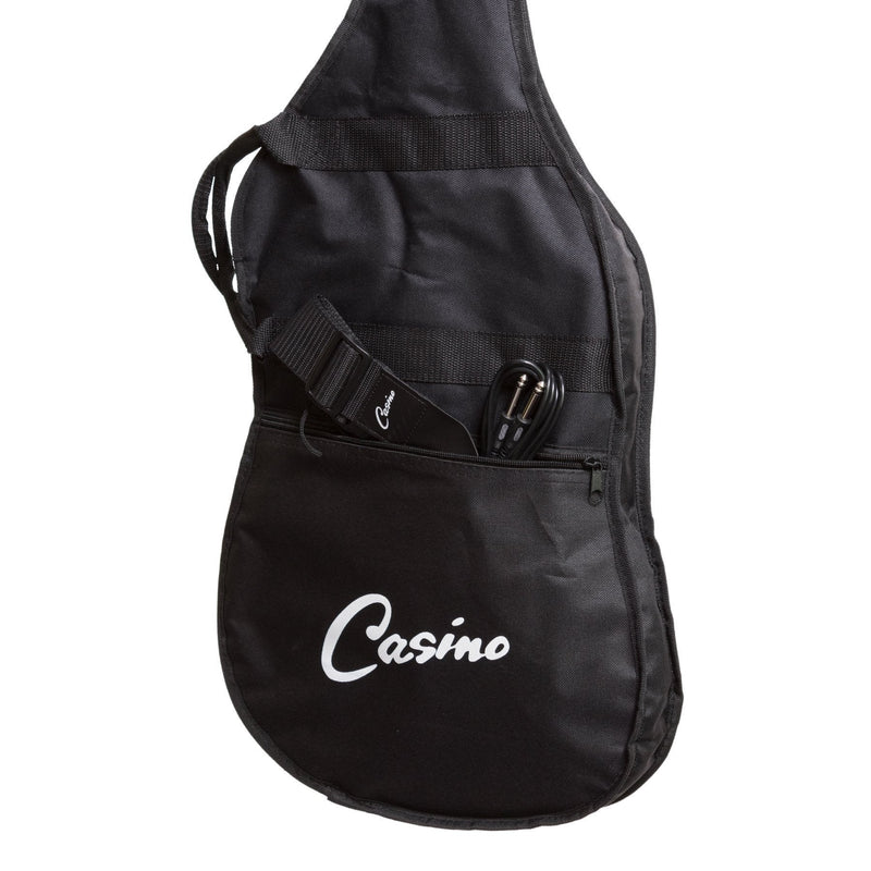 -Casino ST-Style Electric Guitar Set (Black)-Living Music
