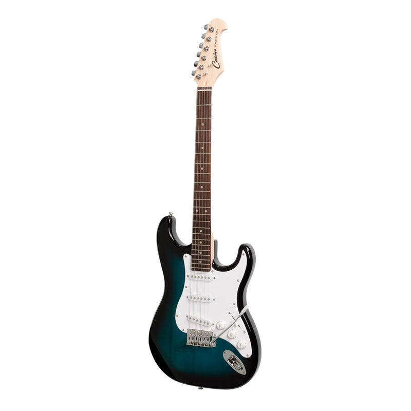 -Casino ST-Style Electric Guitar Set (Blue Sunburst)-Living Music