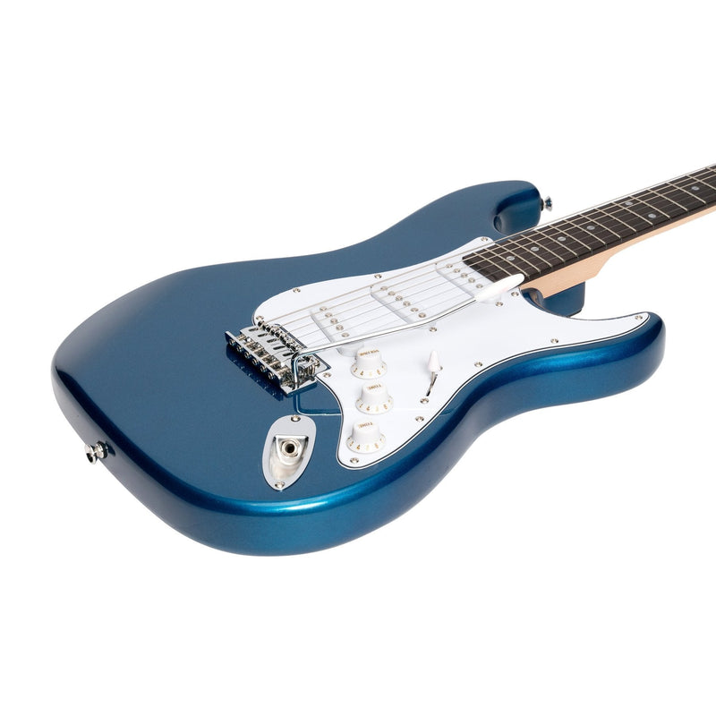 CST-22-MBL-Casino ST-Style Electric Guitar Set (Metallic Blue)-Living Music