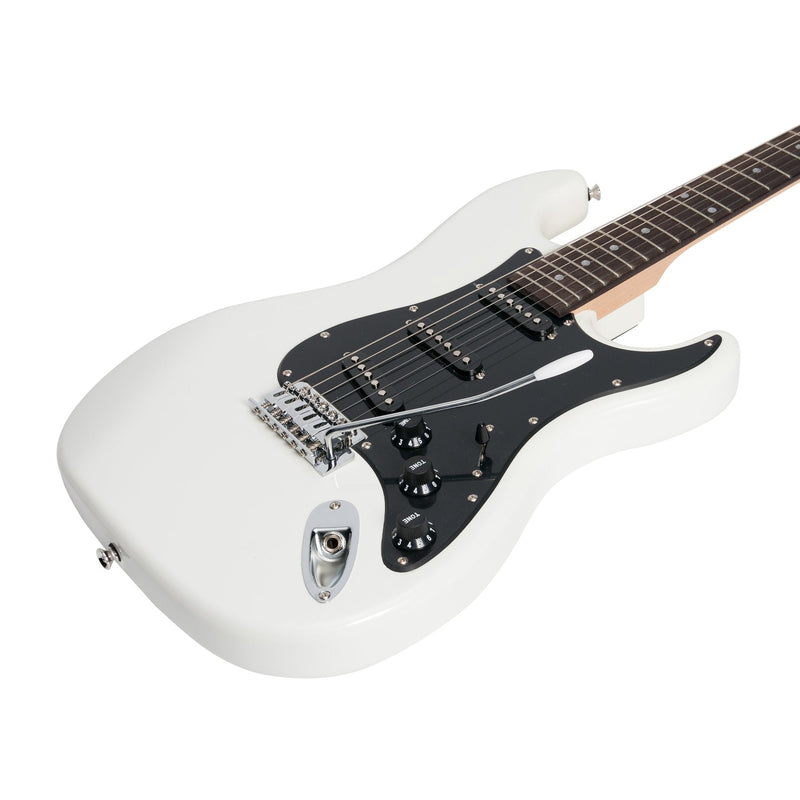 -Casino ST-Style Electric Guitar and 10 Watt Amplifier Pack (White)-Living Music