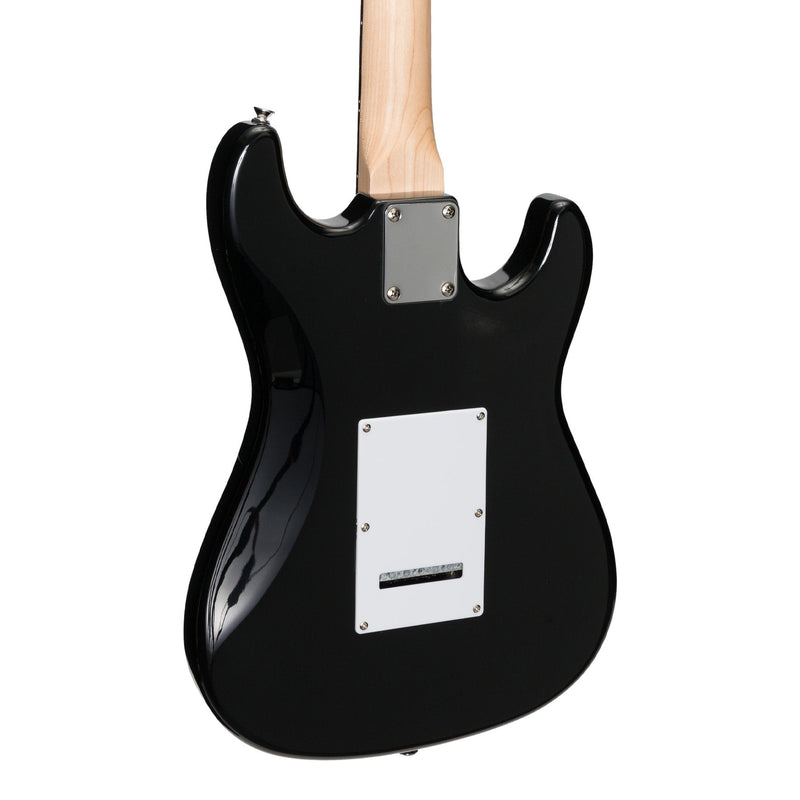 -Casino ST-Style Left Handed Short-Scale Electric Guitar Set (Black)-Living Music