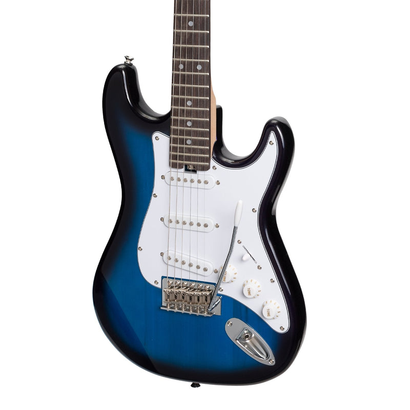 -Casino ST-Style Short Scale Electric Guitar Set (Blueburst)-Living Music