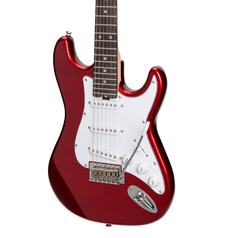 -Casino ST-Style Short Scale Electric Guitar Set (Candy Apple Red)-Living Music