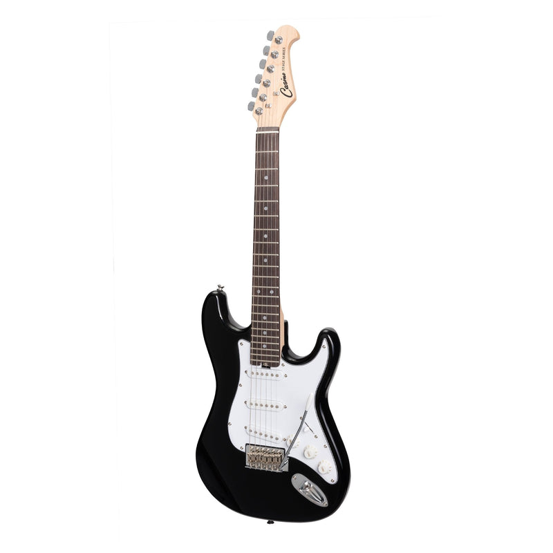 -Casino ST-Style Short Scale Electric Guitar and 10 Watt Amplifier Pack (Black)-Living Music