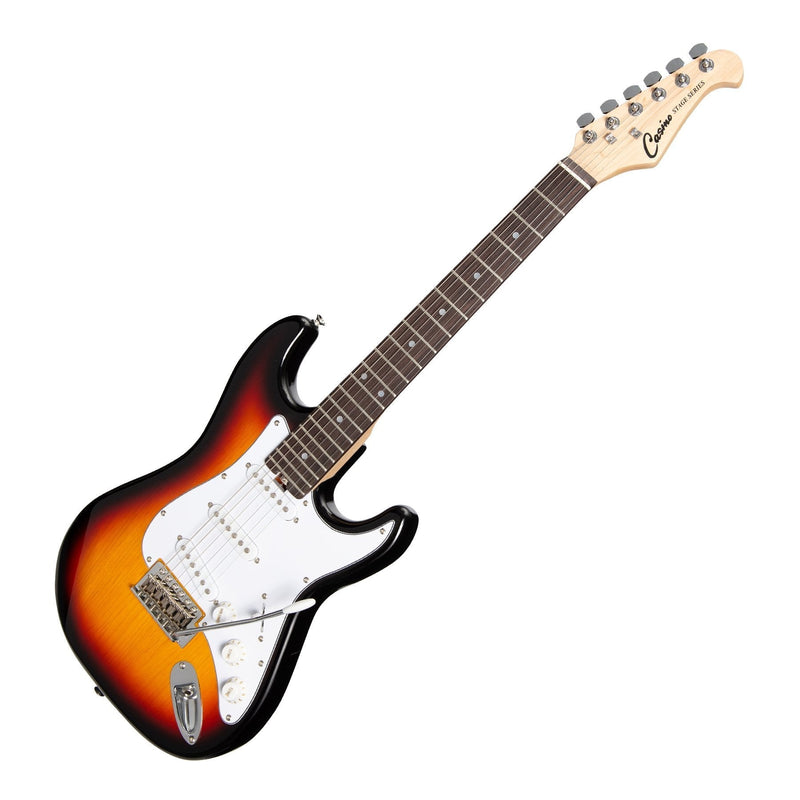 -Casino ST-Style Short Scale Electric Guitar and 10 Watt Amplifier Pack (Sunburst)-Living Music