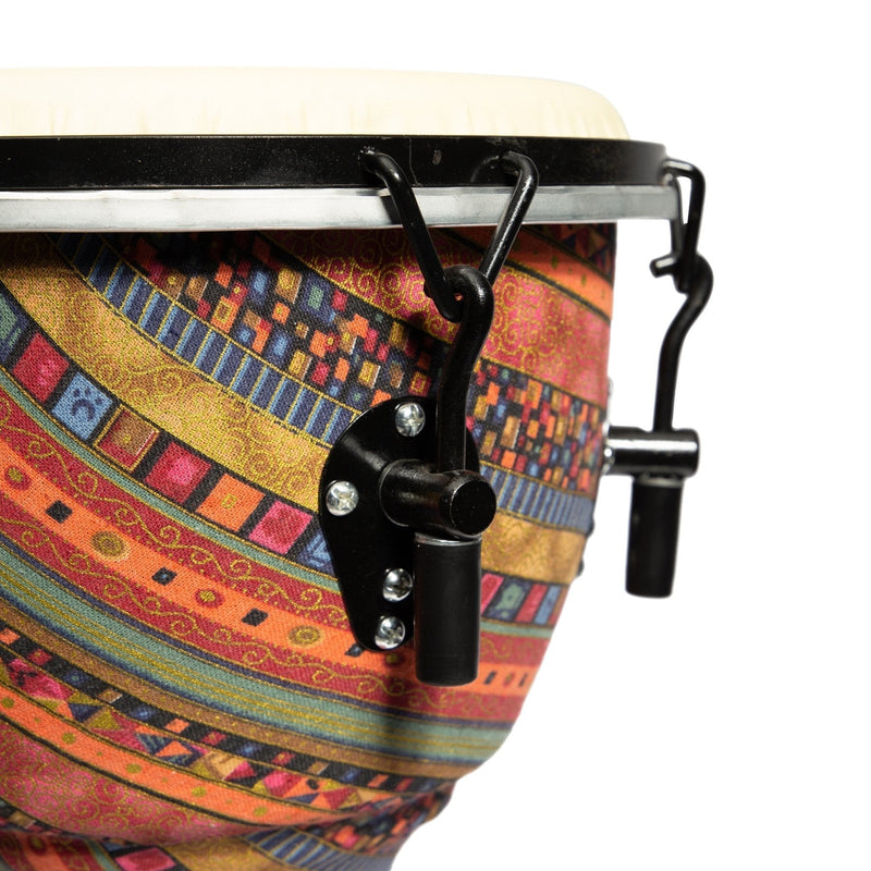 DFP-D1264-MUC-Drumfire 12" Tuneable Synthetic Head Djembe (Multicolour)-Living Music