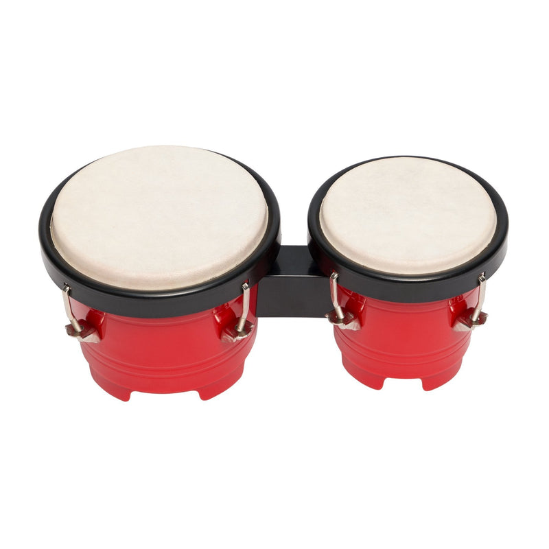 -Drumfire 4" and 5" ABS Tuneable Bongos (Red)-Living Music