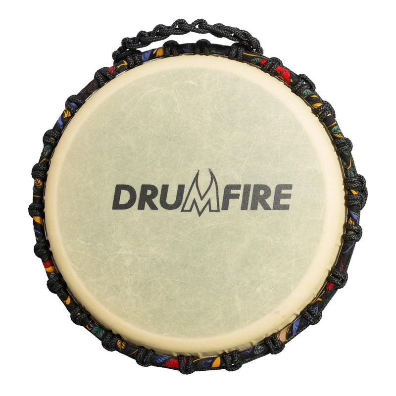 DFP-RD864-MUC-Drumfire 8" Synthetic Head Rope Djembe (Multicolour)-Living Music