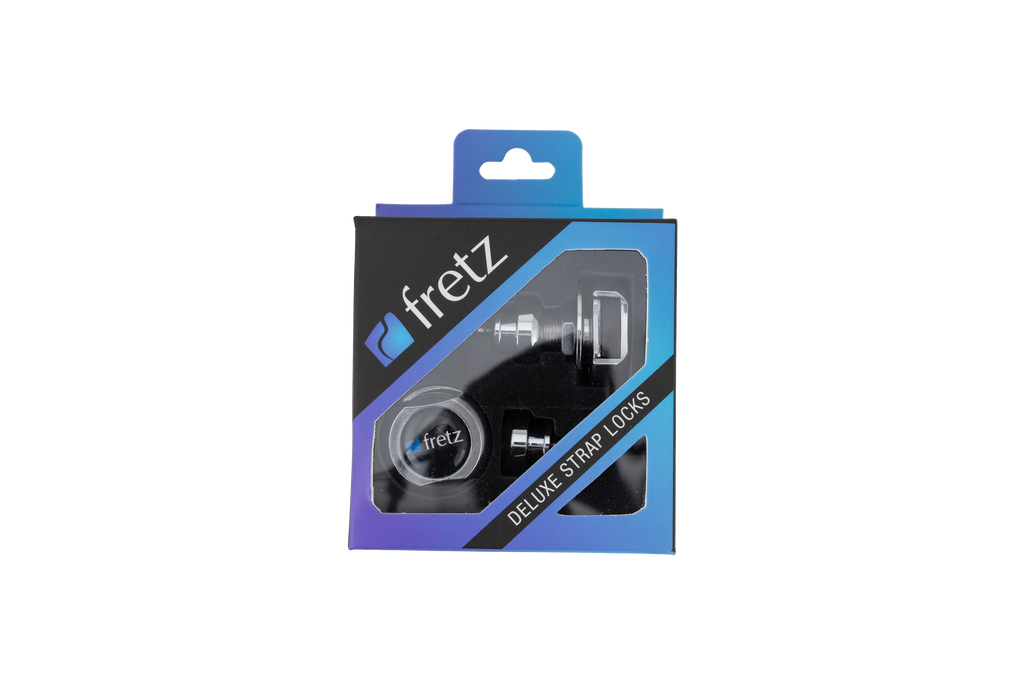 -FRETZ Deluxe Strap Locks (Chrome)-Living Music