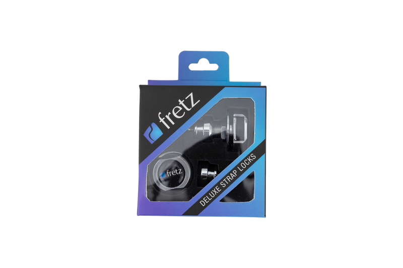 -FRETZ Deluxe Strap Locks (Chrome)-Living Music