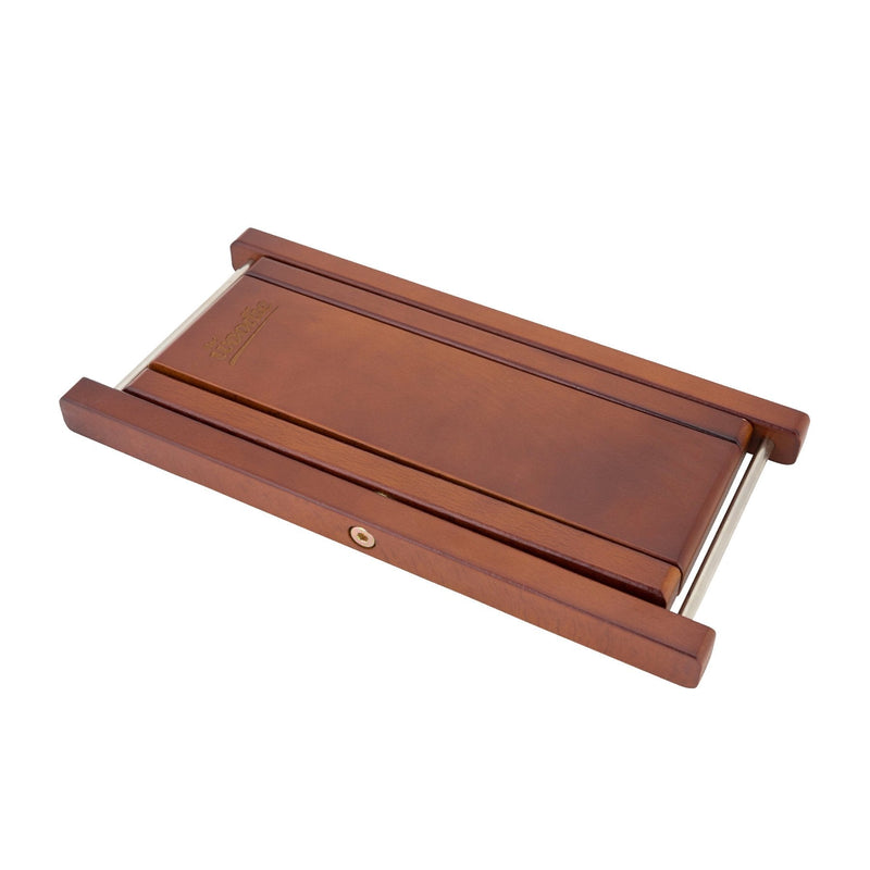 -Fretz 'Woodie' Adjustable Guitar Footstool (Natural Stain)-Living Music