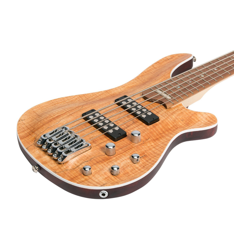 JD-2005-SPM-J&D Luthiers '20 Series' 5-String Contemporary Active Electric Bass Guitar (Natural Satin)-Living Music
