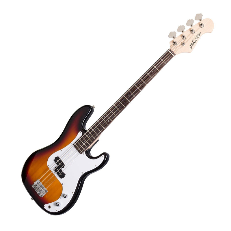 -J&D Luthiers 4-String PB-Style Electric Bass Guitar (Tobacco Sunburst)-Living Music