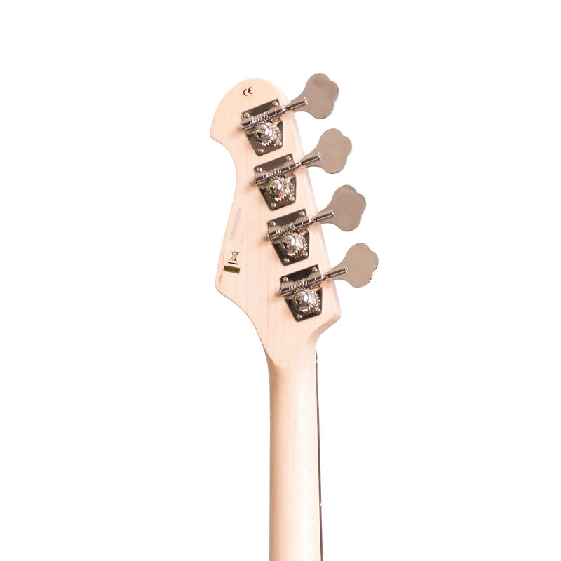 -J&D Luthiers 4-String PB-Style Electric Bass Guitar (Tobacco Sunburst)-Living Music