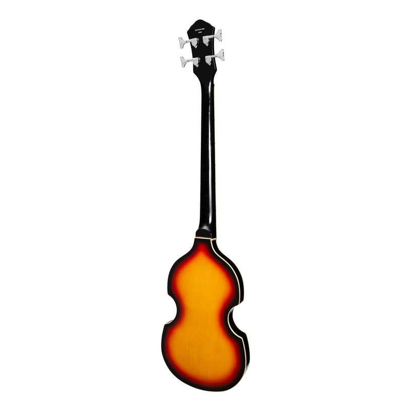 JD-BB10-TSB-J&D Luthiers 4-String Violin-Style Electric Bass Guitar (Tobacco Sunburst)-Living Music