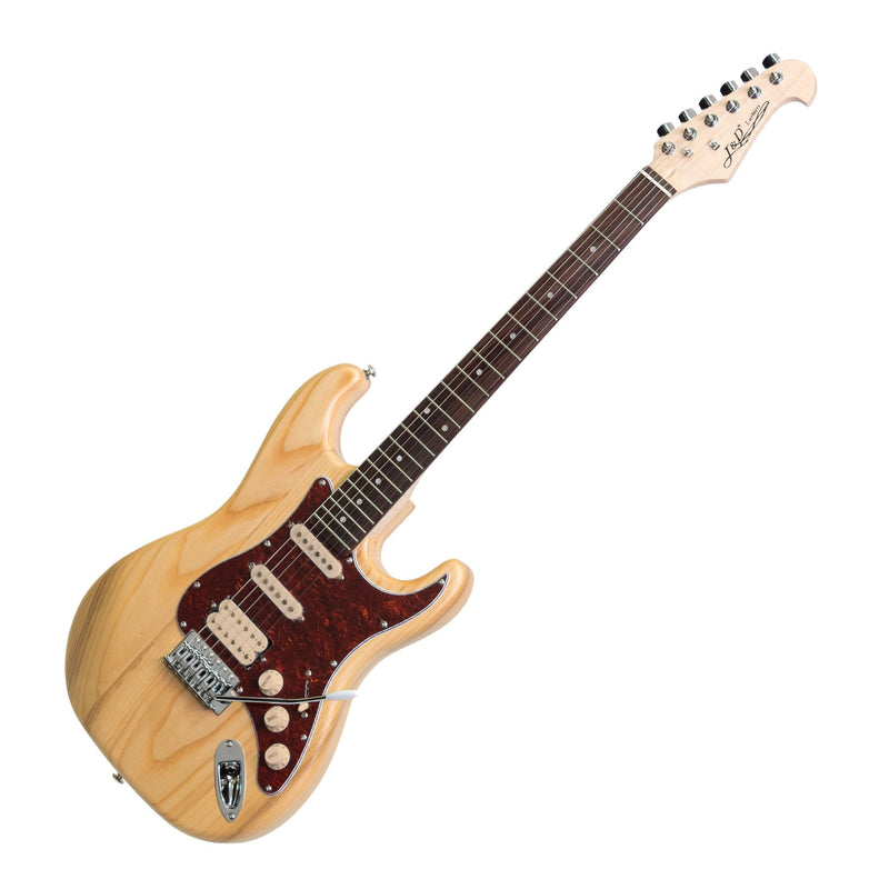 -J&D Luthiers 'HSS' ST-Style Electric Guitar (Natural)-Living Music