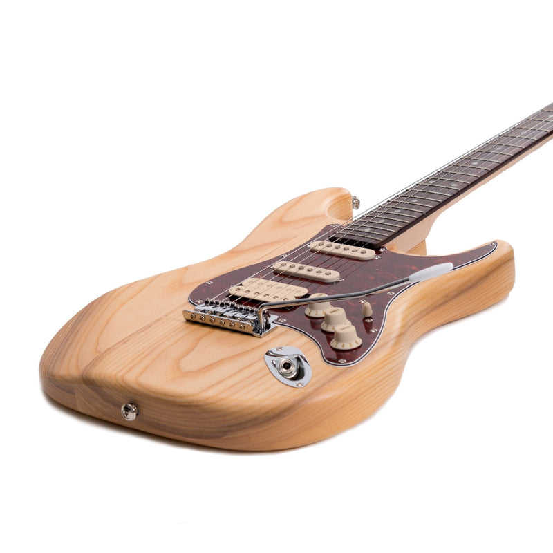-J&D Luthiers 'HSS' ST-Style Electric Guitar (Natural)-Living Music