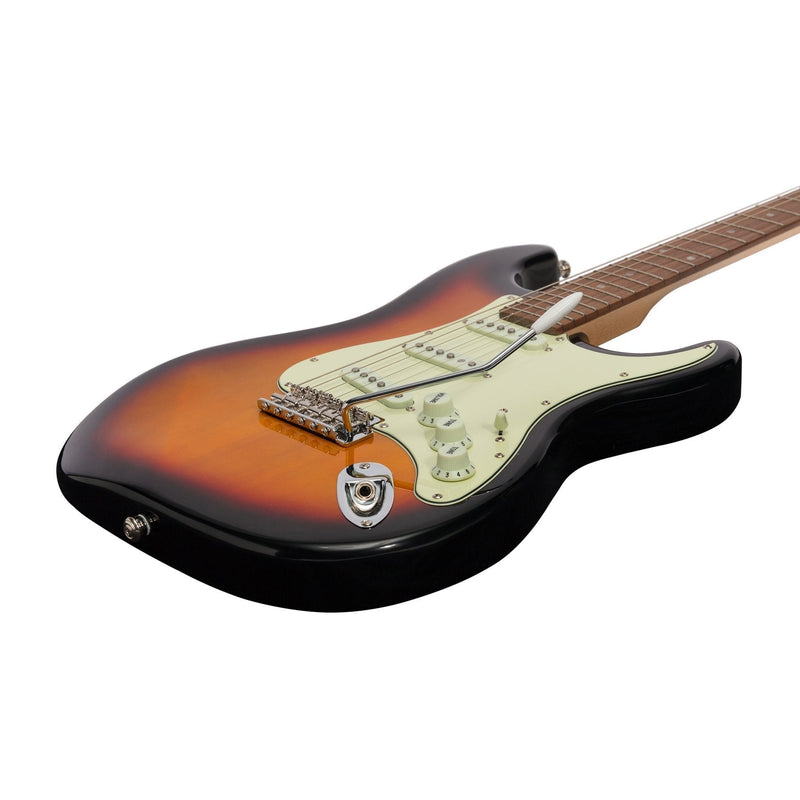 -J&D Luthiers Traditional ST-Style Electric Guitar (Sunburst)-Living Music
