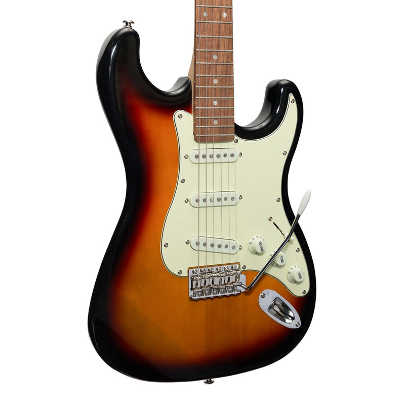 -J&D Luthiers Traditional ST-Style Electric Guitar (Sunburst)-Living Music