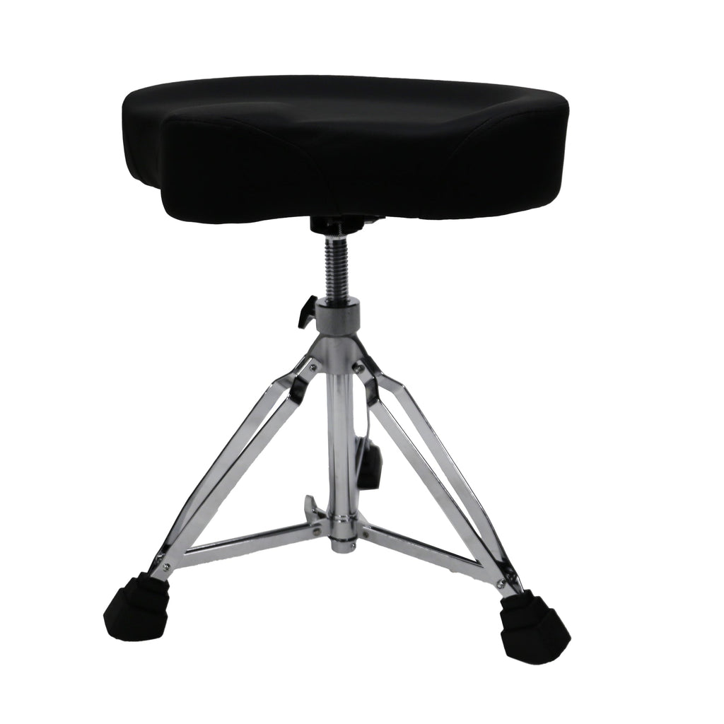 -Kahzan Deluxe Motorcycle Shaped Drum Throne Heavy Duty (Chrome)-Living Music