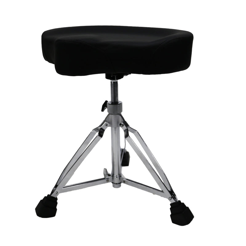 -Kahzan Deluxe Motorcycle Shaped Drum Throne Heavy Duty (Chrome)-Living Music