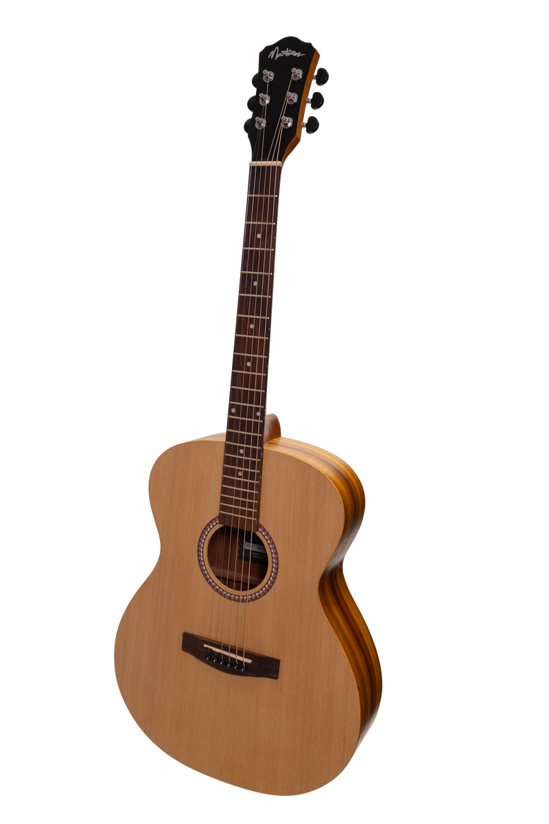 -Martinez Left Handed Acoustic-Electric Small Body Guitar (Spruce/Koa)-Living Music