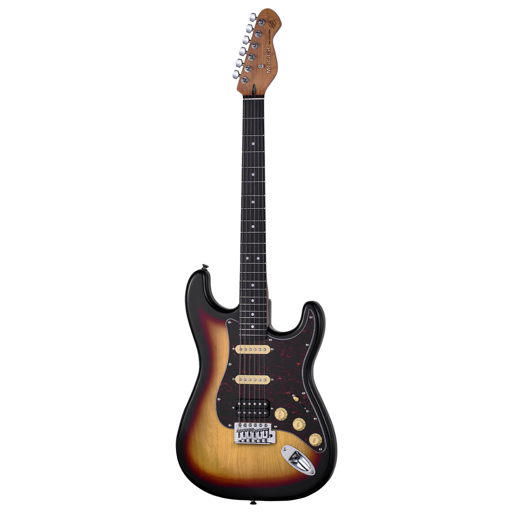 -MOOER MSC10 ST-STYLE ELECTRIC GUITAR (TOBACCO SUNBURST)-Living Music