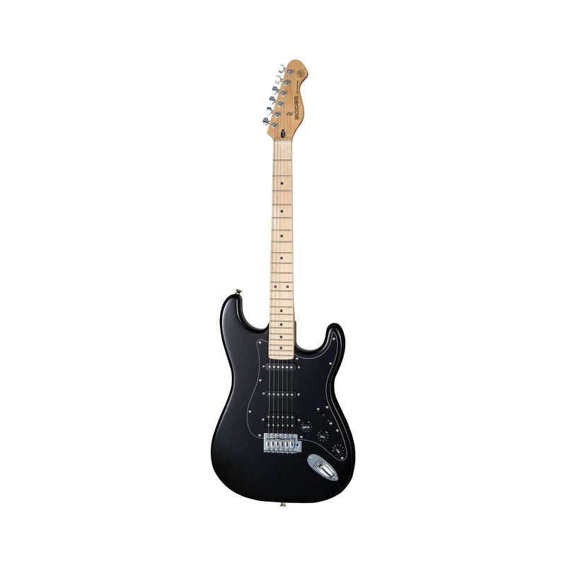 -MOOER MSC11 ST-STYLE ELECTRIC GUITAR (BLACK)-Living Music
