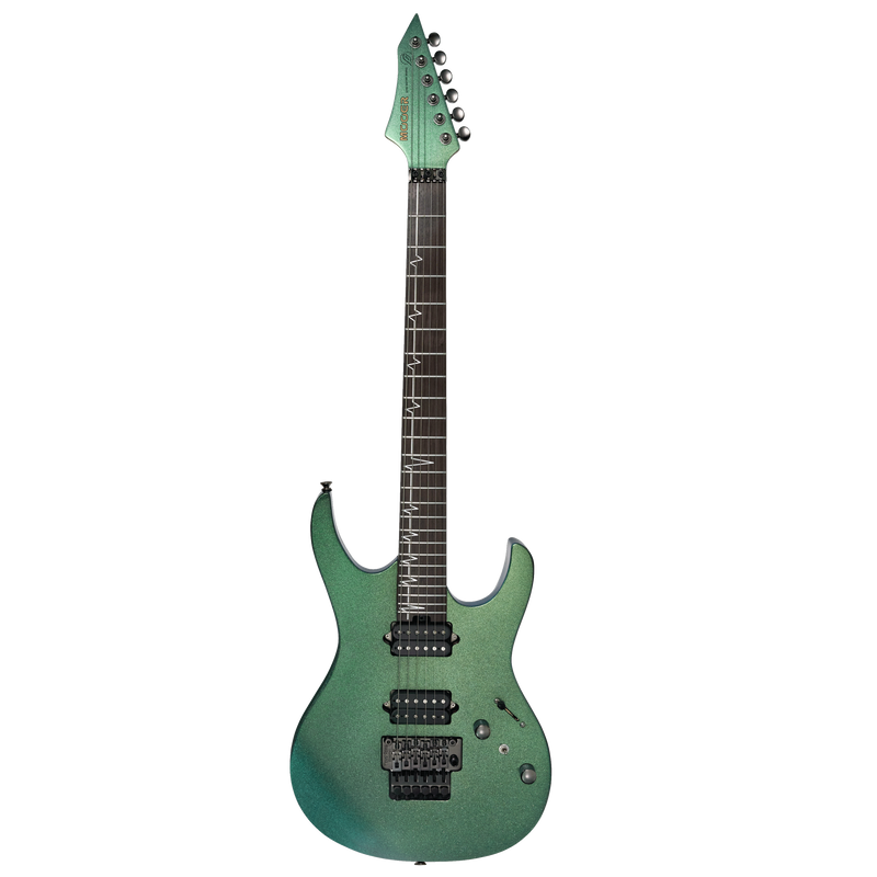 -MOOER MMT100 FLOYD ROSE ELECTRIC GUITAR (AURORA GREEN)-Living Music