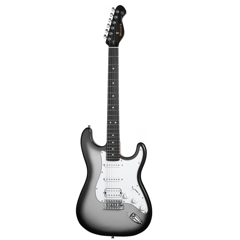 -MOOER MSC12 ELECTRIC GUITAR (IRON SILVER)-Living Music