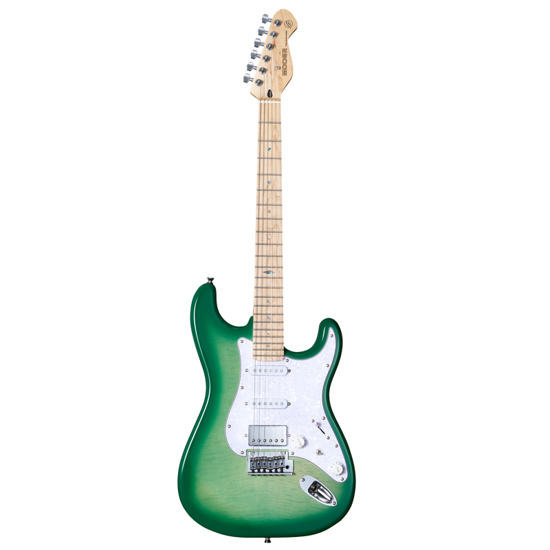 -MOOER MSC30 ELECTRIC GUITAR (LEMON GREEN)-Living Music