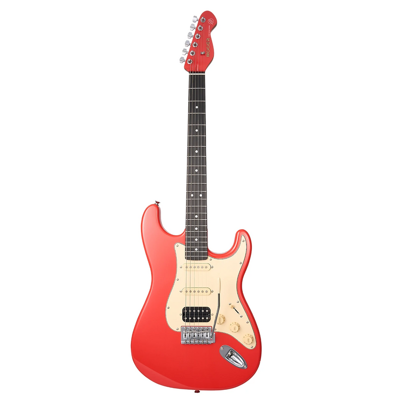 -MOOER MSC10 ELITE ST-STYLE ELECTRIC GUITAR (FIESTA RED)-Living Music
