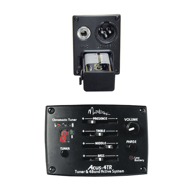 -Martinez '31 Series' Spalted Maple Acoustic-Electric Dreadnought Cutaway Guitar (Natural Satin)-Living Music