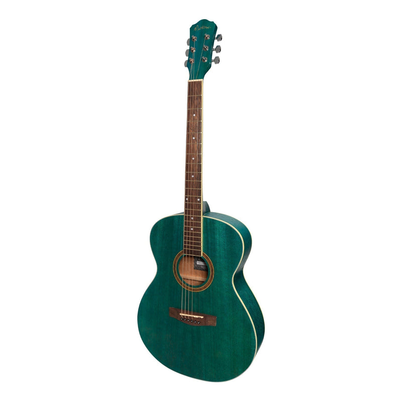 MP-F2-TGR-Martinez '41 Series' Folk Size Acoustic Guitar Pack (Teal Green)-Living Music