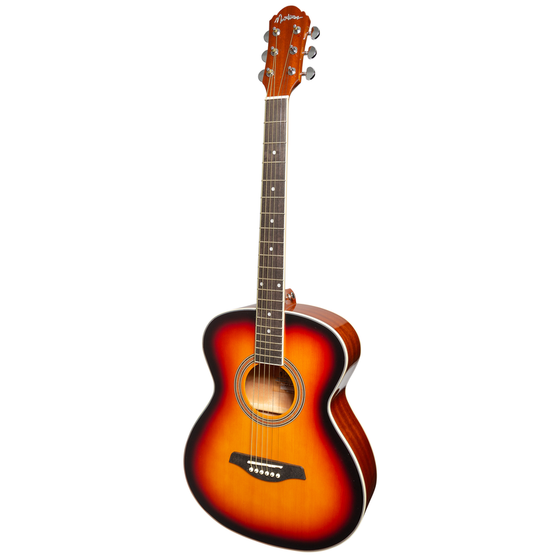 -Martinez '41 Series' Folk Size Acoustic Guitar (Sunburst)-Living Music