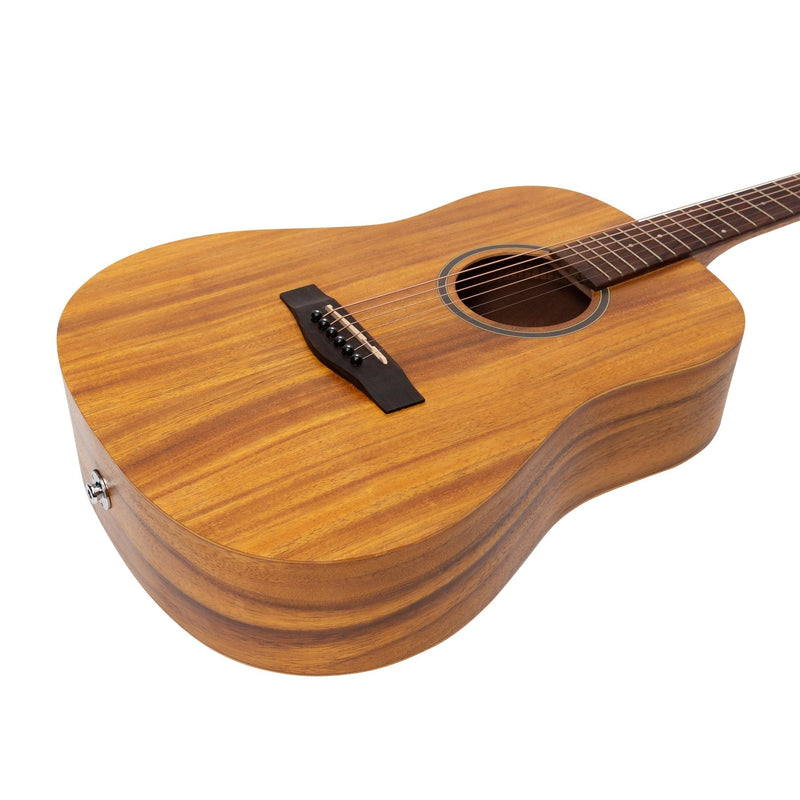 -Martinez Acoustic-Electric Middy Traveller Guitar (Koa)-Living Music