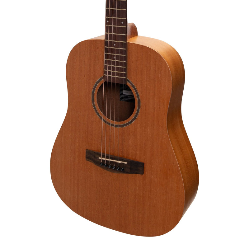-Martinez Acoustic-Electric Middy Traveller Guitar (Mahogany)-Living Music
