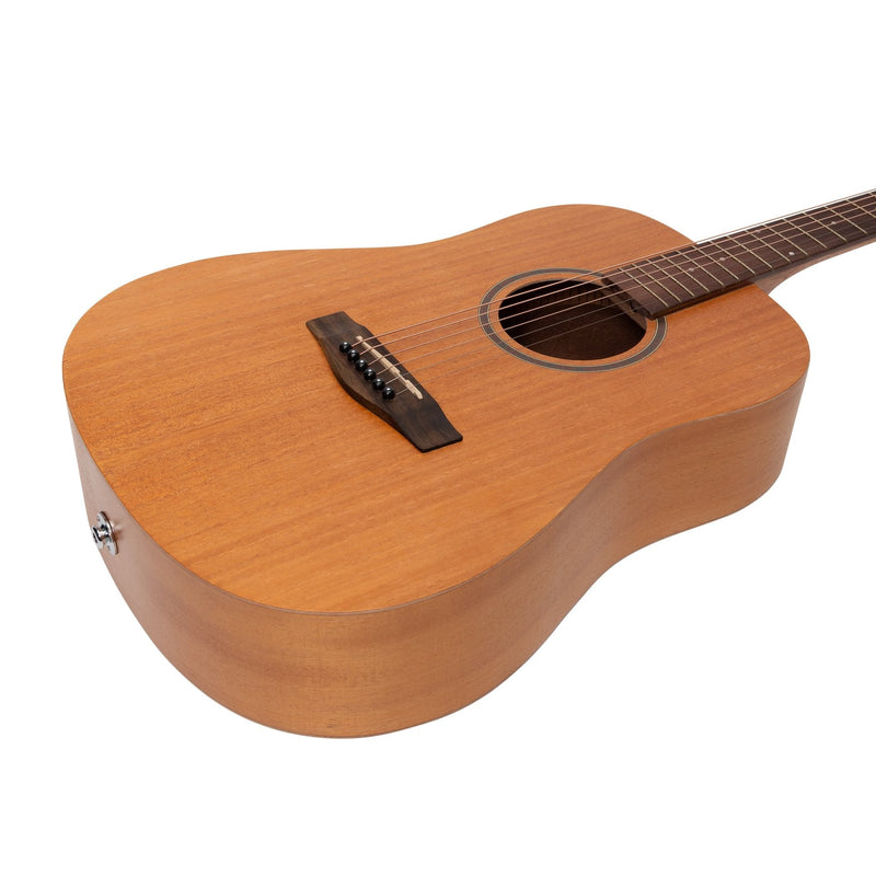 -Martinez Acoustic-Electric Middy Traveller Guitar (Mahogany)-Living Music