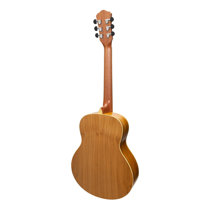 -Martinez Acoustic-Electric Short Scale Guitar (Jati-Teakwood)-Living Music