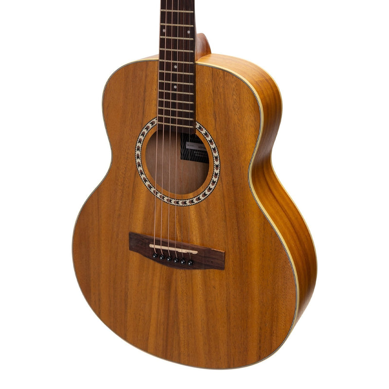 -Martinez Acoustic-Electric Short Scale Guitar (Koa)-Living Music