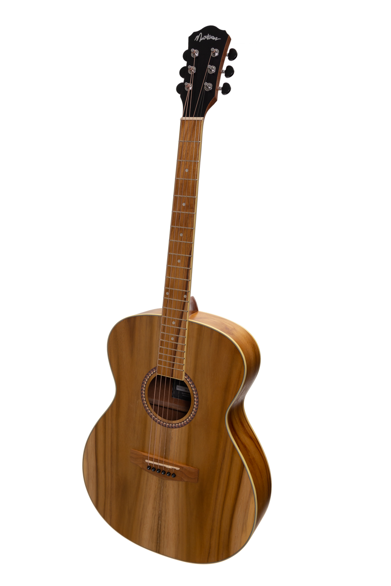 -Martinez Acoustic-Electric Small Body Guitar (Jati-Teakwood)-Living Music