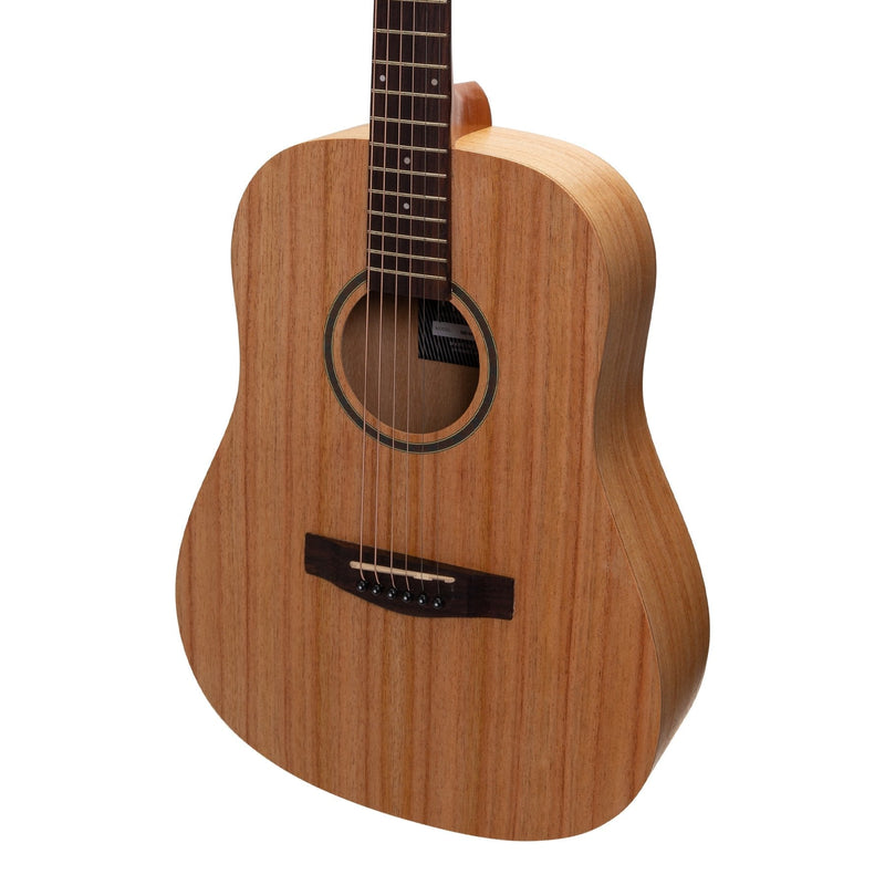 -Martinez Acoustic Middy Traveller Guitar (Mindi-Wood)-Living Music